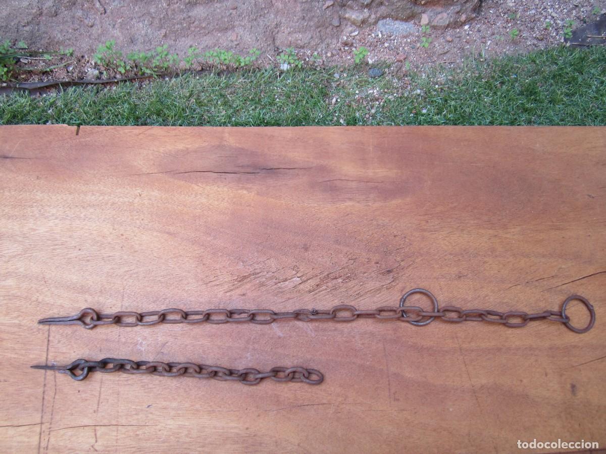 Antig&uuml;edades: Cadenas antiguas de hierro, r&uacute;sticas.