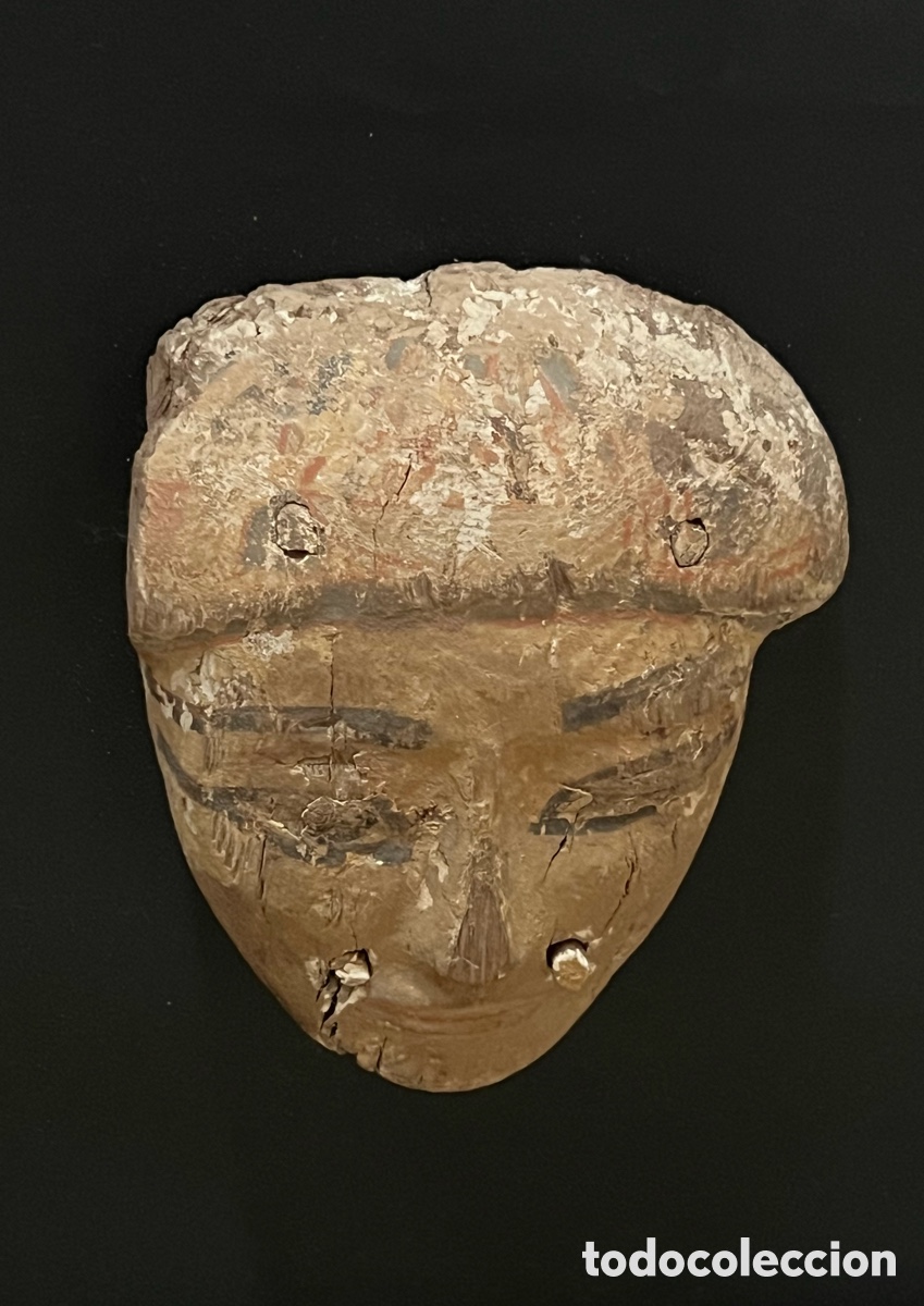 Antig&uuml;edades: M&aacute;scara mortuoria de madera - Foto 7