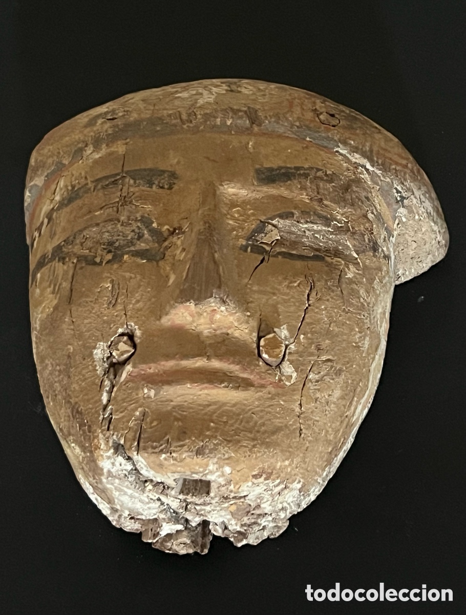 Antig&uuml;edades: M&aacute;scara mortuoria de madera - Foto 10