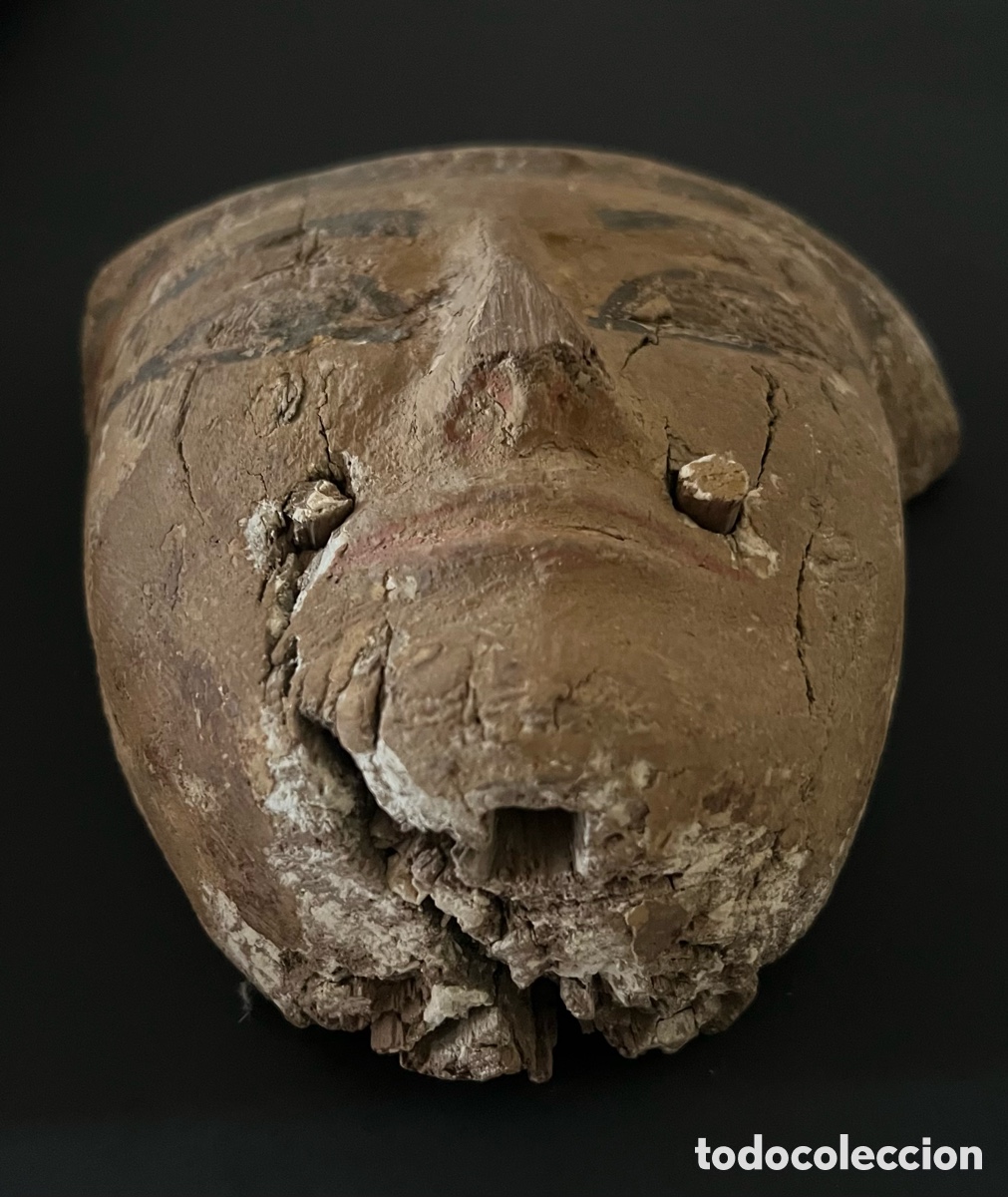 Antig&uuml;edades: M&aacute;scara mortuoria de madera - Foto 11