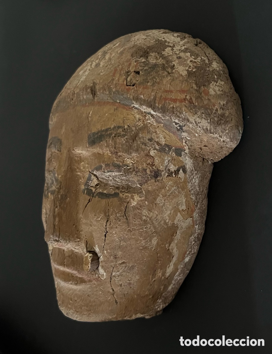 Antig&uuml;edades: M&aacute;scara mortuoria de madera - Foto 12