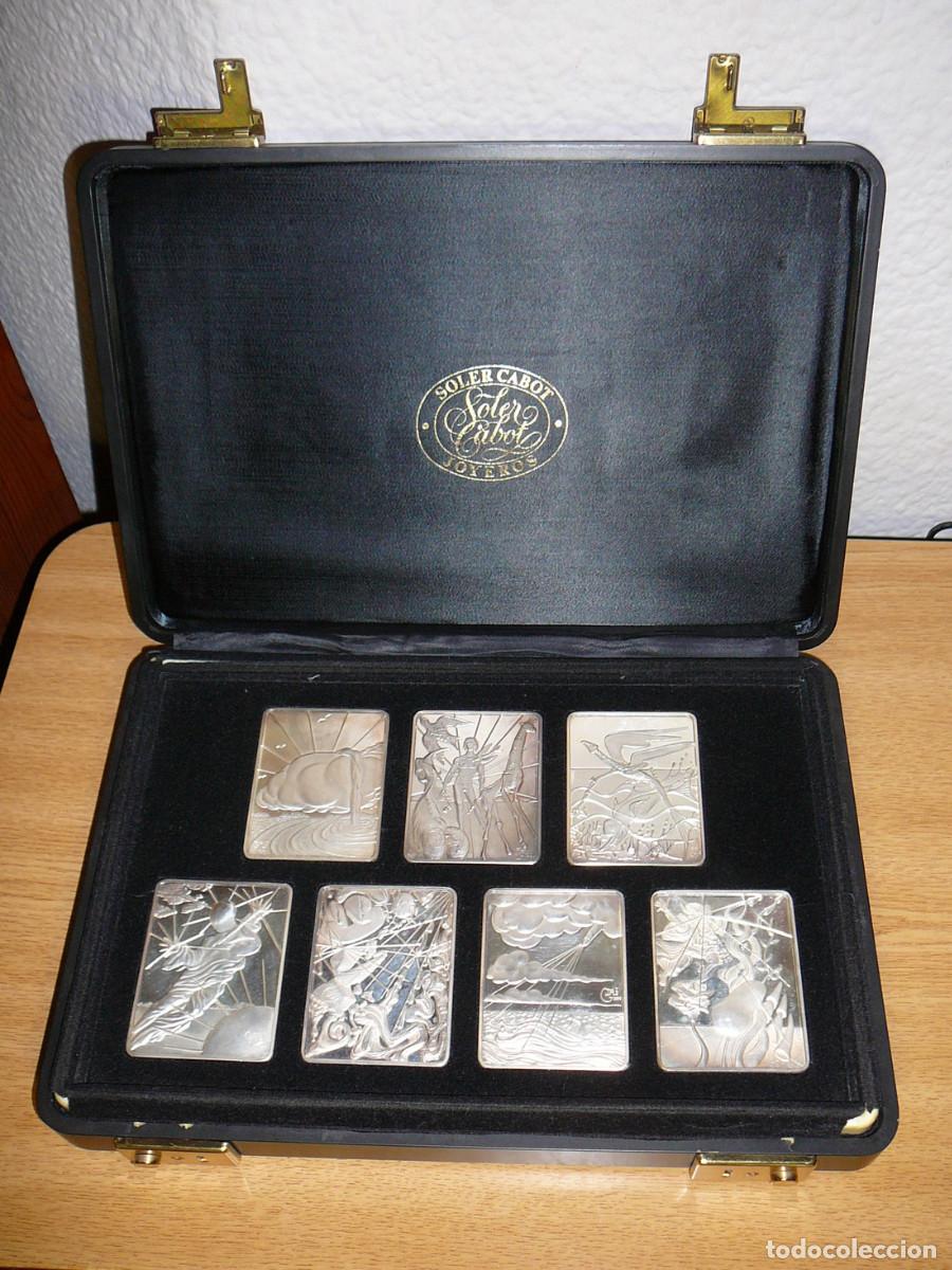 Antig&uuml;edades: Obra de Salvador Dal&iacute;. &rdquo;Los siete dias de la creacion&rdquo;. 7 lingotes plata de 125 gr cada uno.Numerada