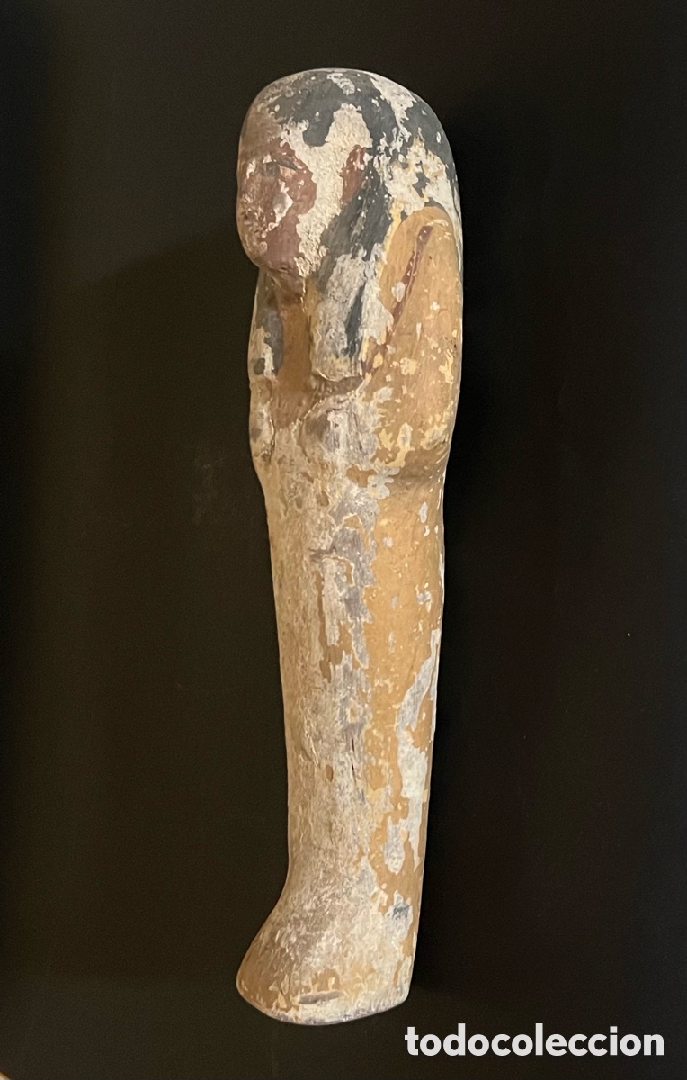Antig&uuml;edades: Ushabti de madera policromada - Foto 1
