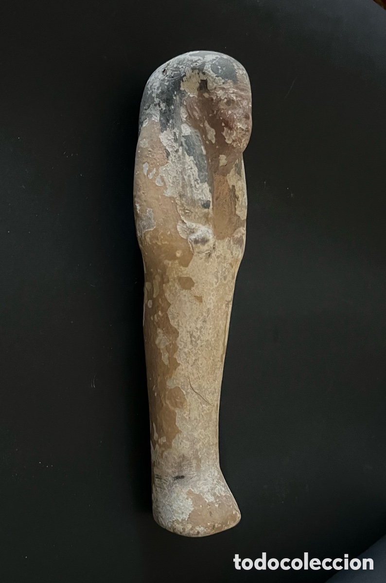 Antig&uuml;edades: Ushabti de madera policromada
