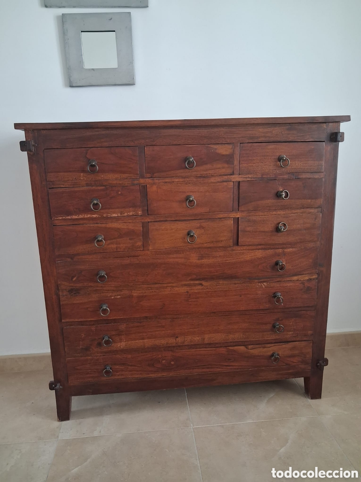 Antig&uuml;edades: Secreter/ Comoda Maciza de teka - Foto 2