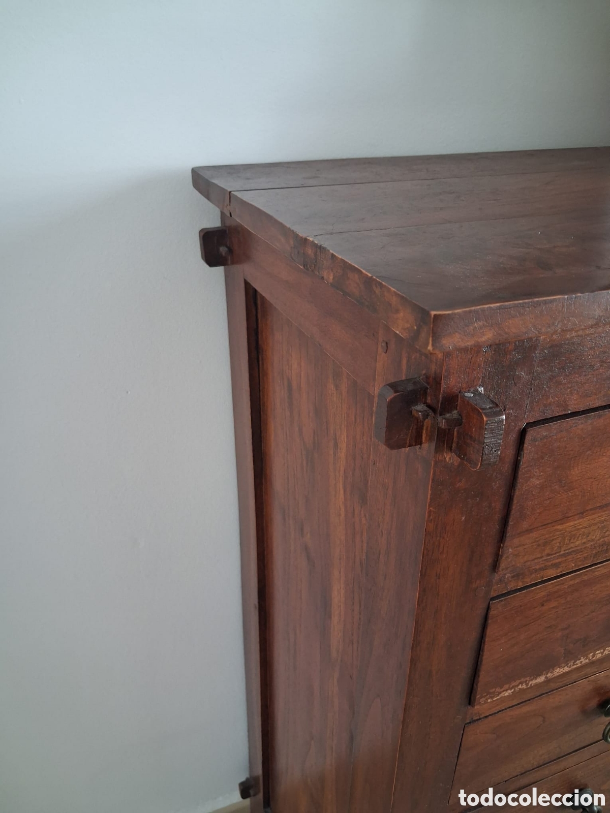 Antig&uuml;edades: Secreter/ Comoda Maciza de teka - Foto 4