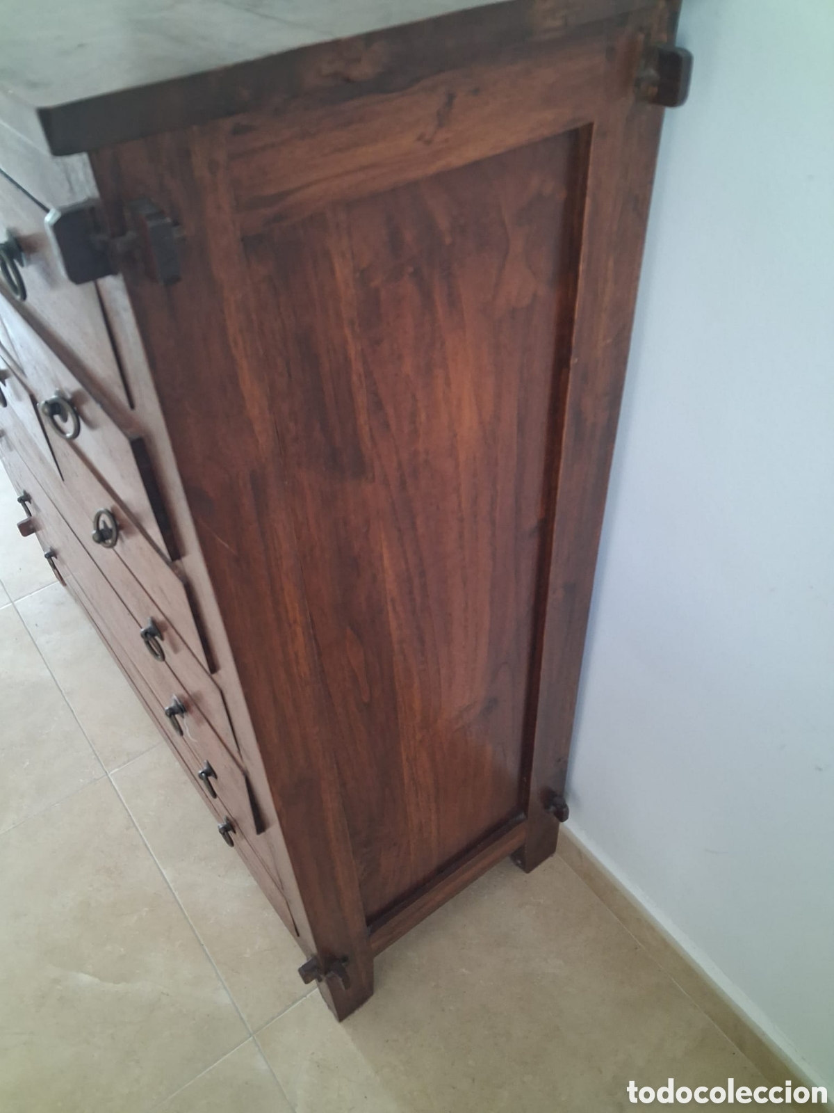 Antig&uuml;edades: Secreter/ Comoda Maciza de teka - Foto 6