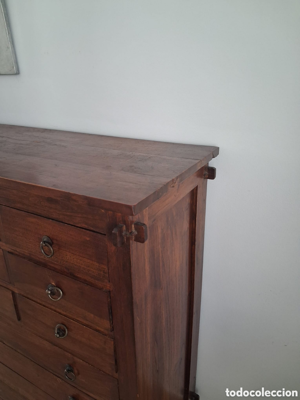 Antig&uuml;edades: Secreter/ Comoda Maciza de teka - Foto 8