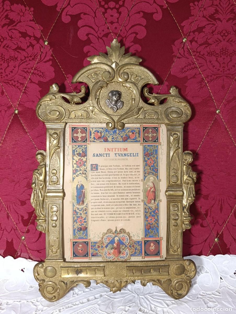 Antig&uuml;edades: MARCO SACRA DE BRONCE - Foto 3