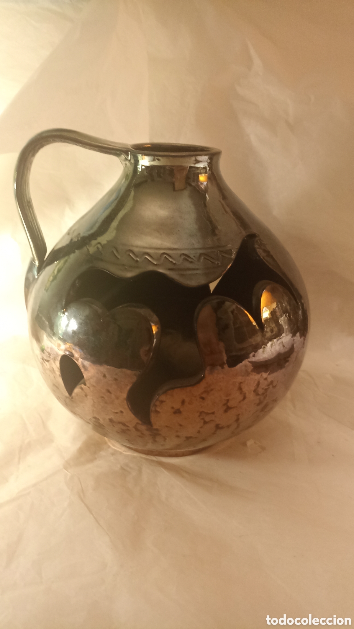 Antig&uuml;edades: Jarr&oacute;n Cer&aacute;mico &Uacute;nico: Estilo, Elegancia y Misterio en una Sola Pieza 25 cm