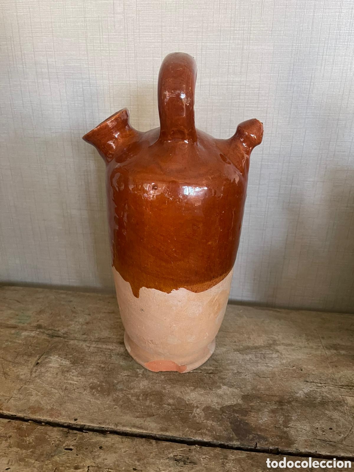 Antig&uuml;edades: Botijo de agua barro