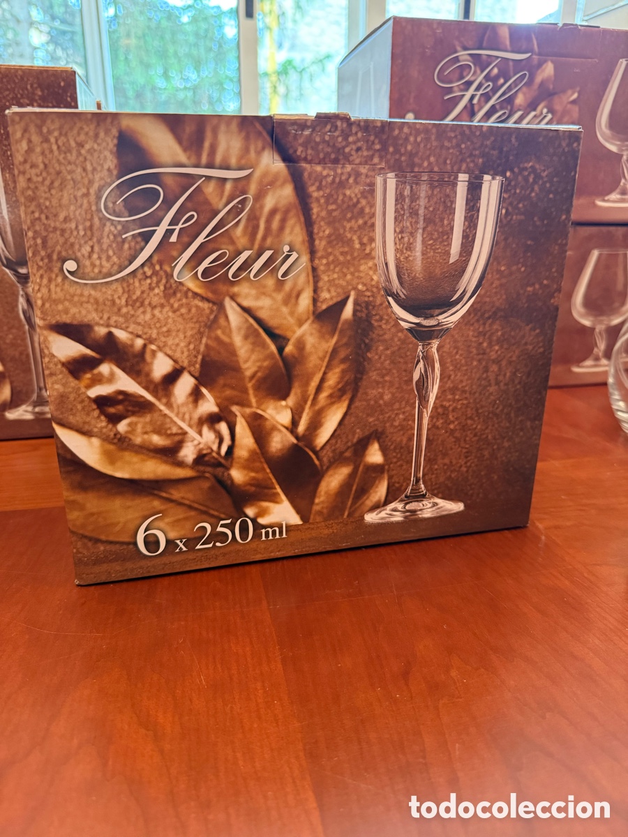 Antig&uuml;edades: Juego Copas Bohemia Cristal - Foto 4