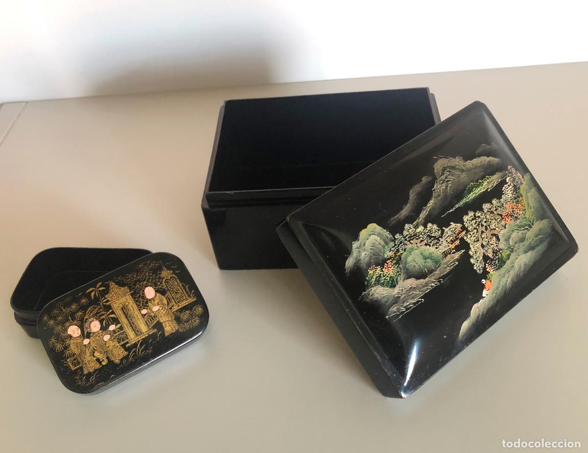 Antig&uuml;edades: Cajas orientales lacadas en negro - Foto 2