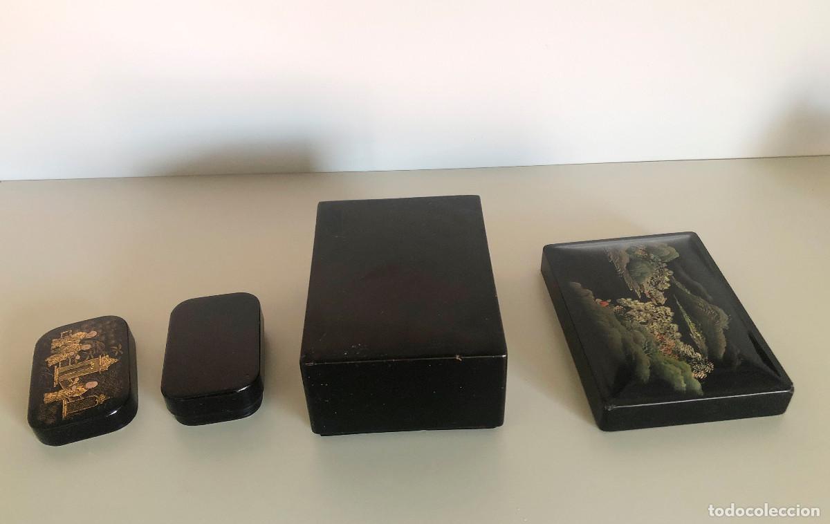 Antig&uuml;edades: Cajas orientales lacadas en negro - Foto 4