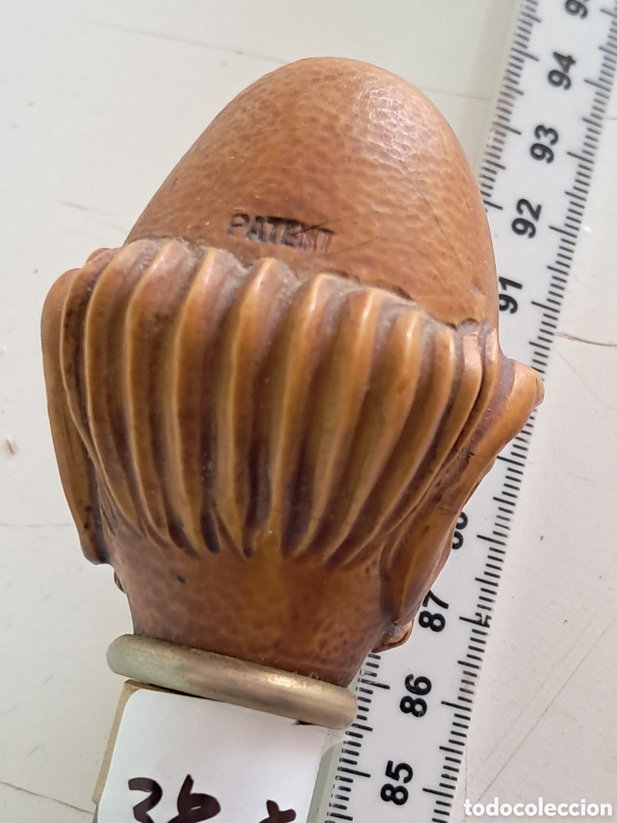 Antig&uuml;edades: Bast&oacute;n antiguo con mango en resina y madera noble - Foto 2