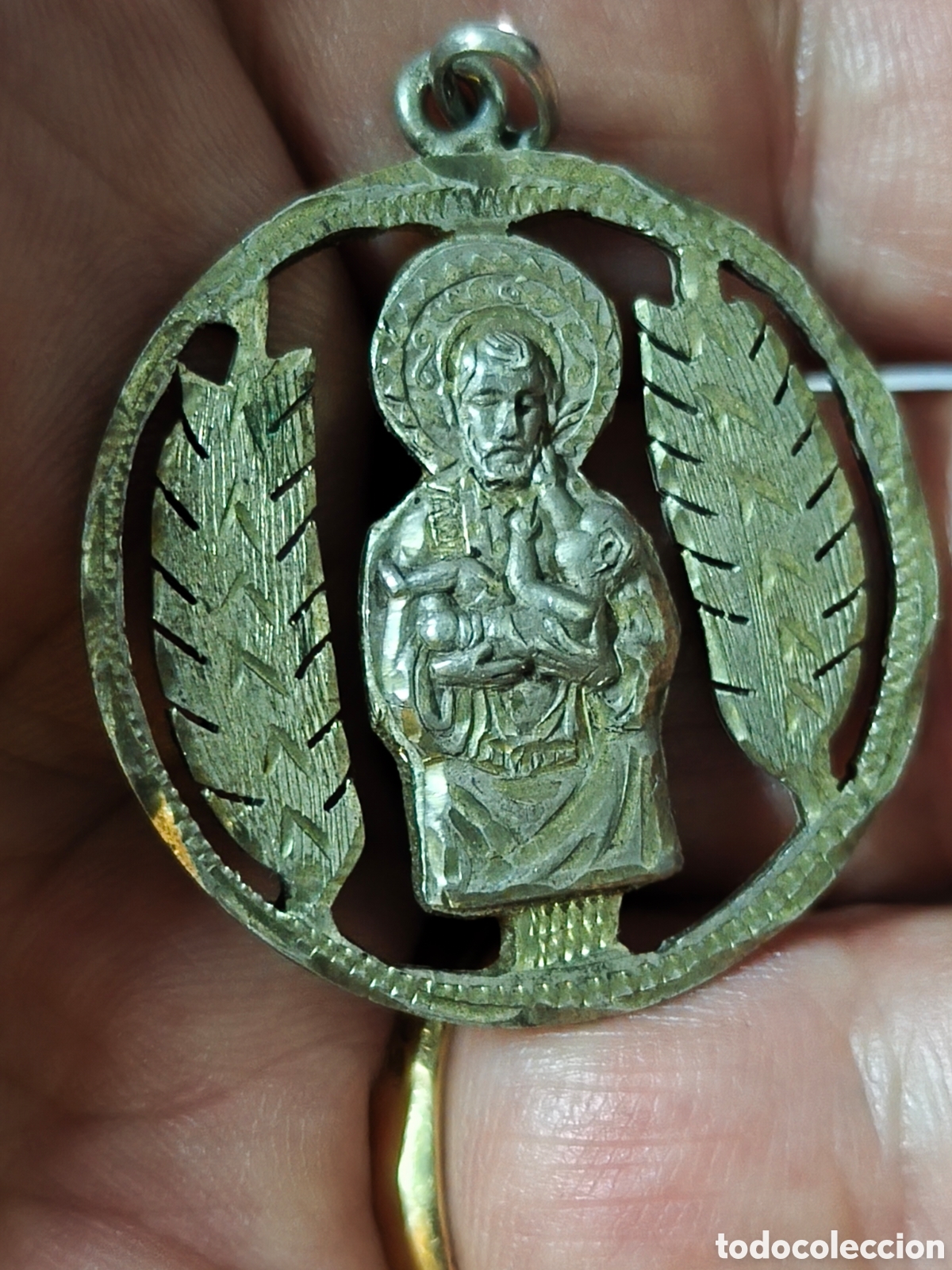 Antig&uuml;edades: Antigua Medalla Moneda Recortada - Foto 3