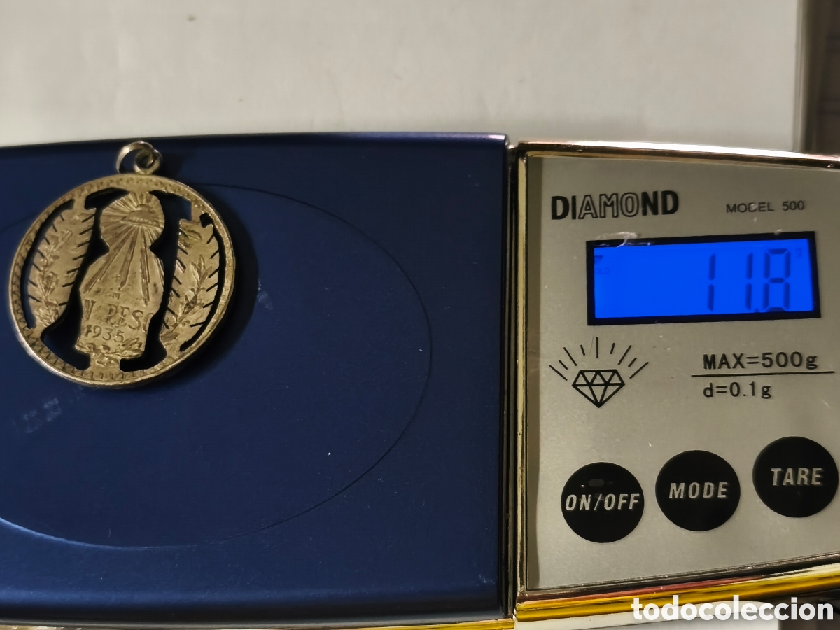 Antig&uuml;edades: Antigua Medalla Moneda Recortada - Foto 4