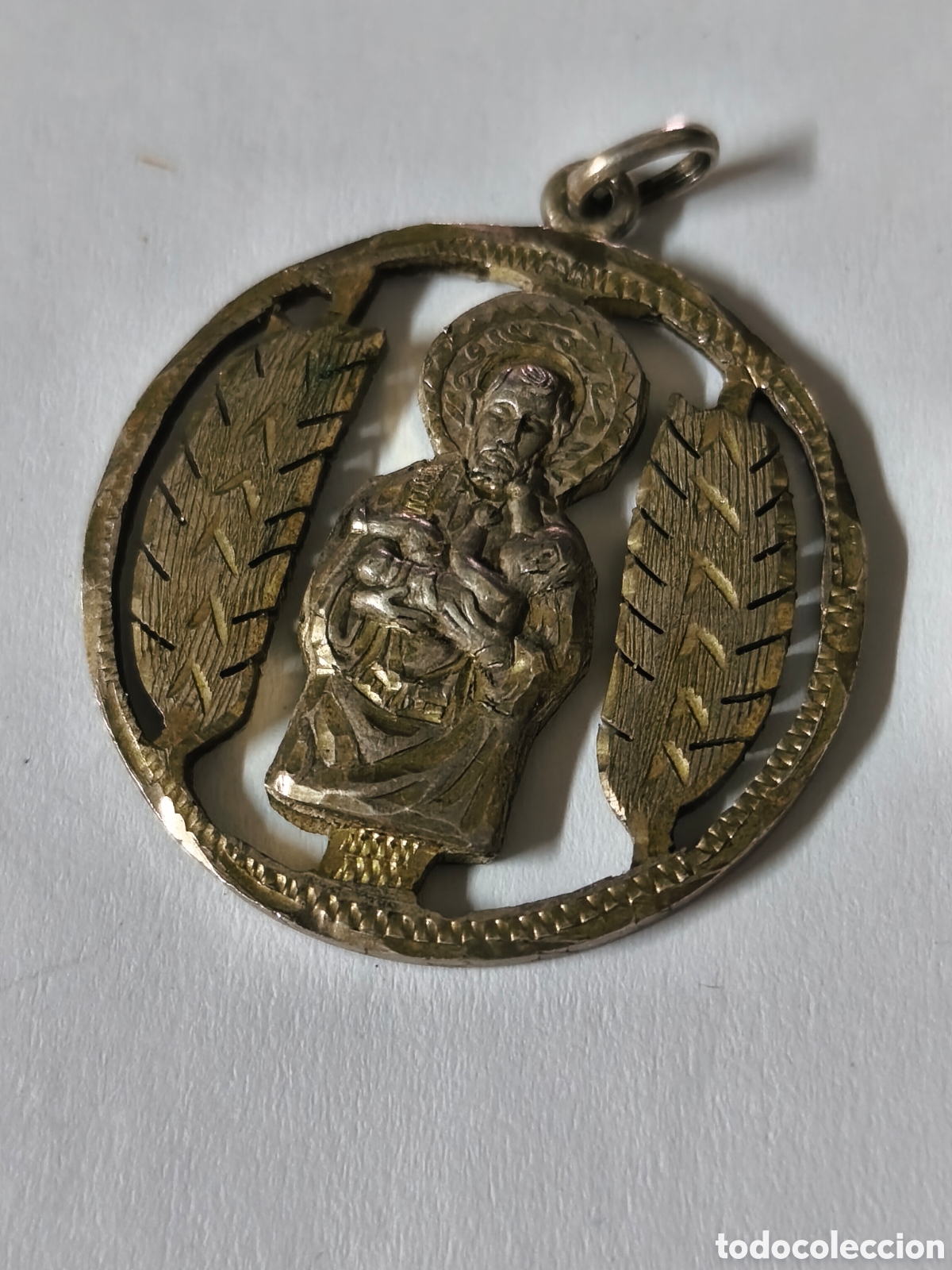 Antig&uuml;edades: Antigua Medalla Moneda Recortada - Foto 1