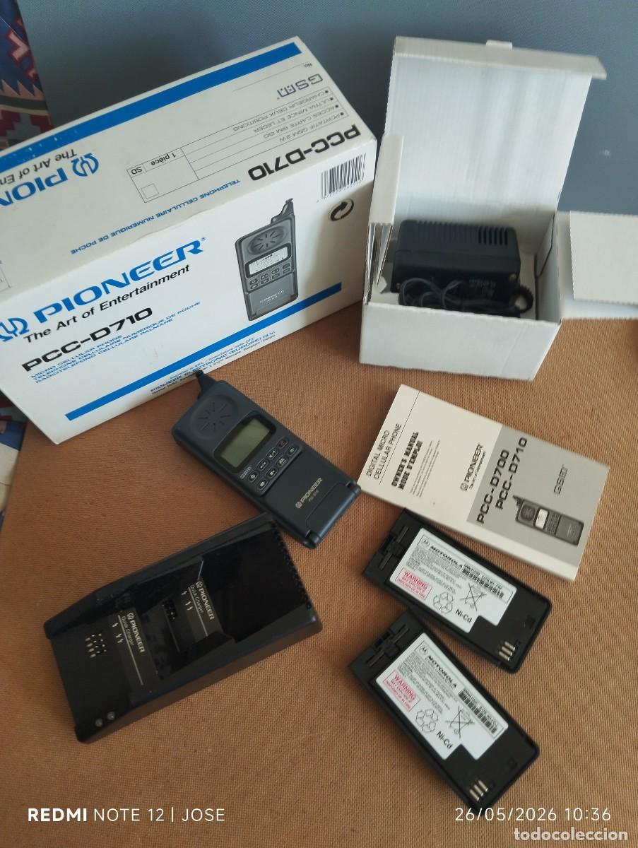Antig&uuml;edades: Antiguo tel&eacute;fono m&oacute;vil Pioneer PCC-D710. -606