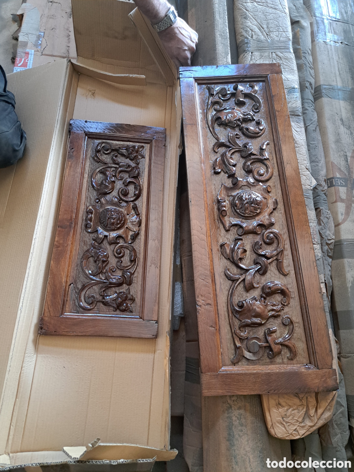 Antig&uuml;edades: Cenefas talladas de roble - Foto 7