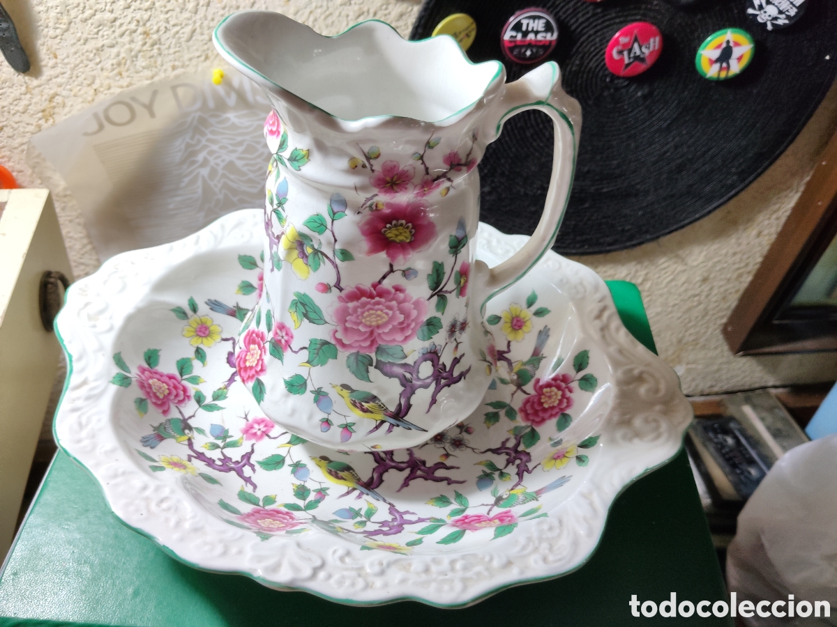 Antig&uuml;edades: AGUAMANIL DE PORCELANA INGLESA OLD FOLEY CHINESE ROSE (ajofaina)