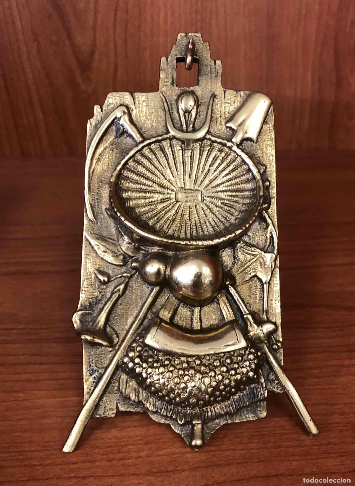Antig&uuml;edades: ANTIGUO SOPORTE DE BRONCE PARA RELOJ DE BOLSILLO. SIGLO XX