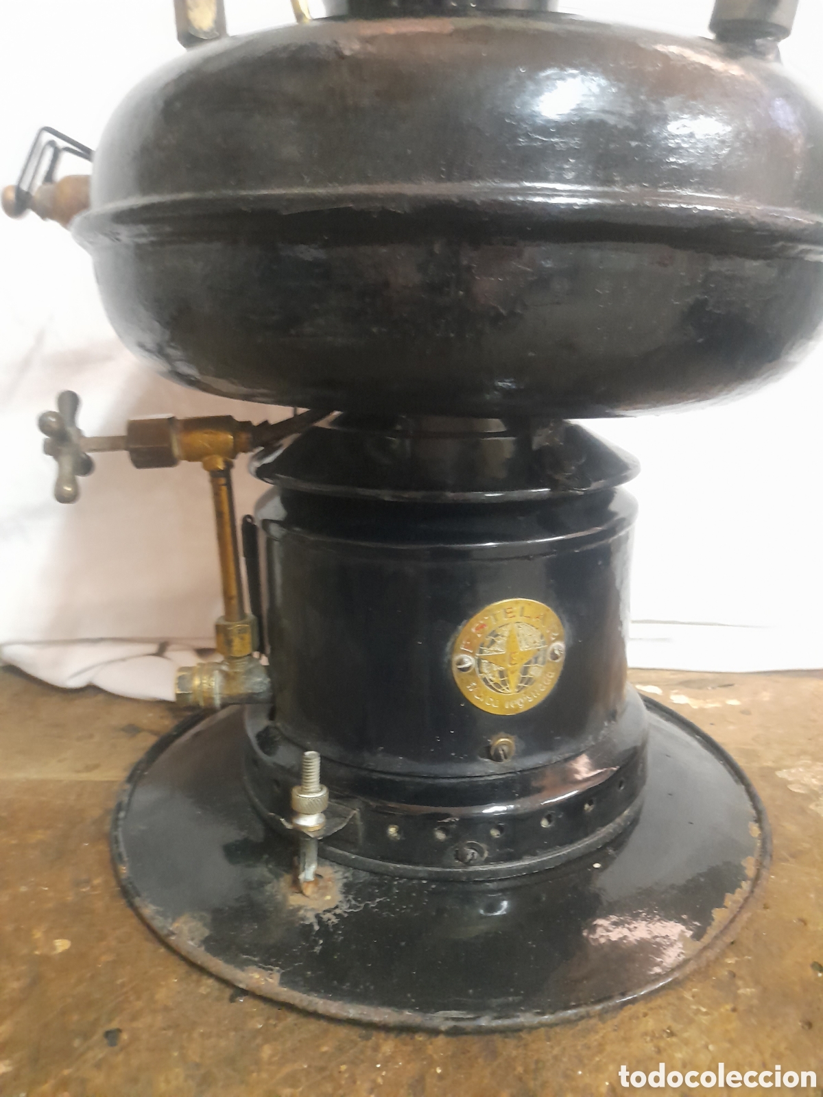 Antig&uuml;edades: LAMPARA FAROL ESTELAR 835 TIPO PETROMAX - Foto 7