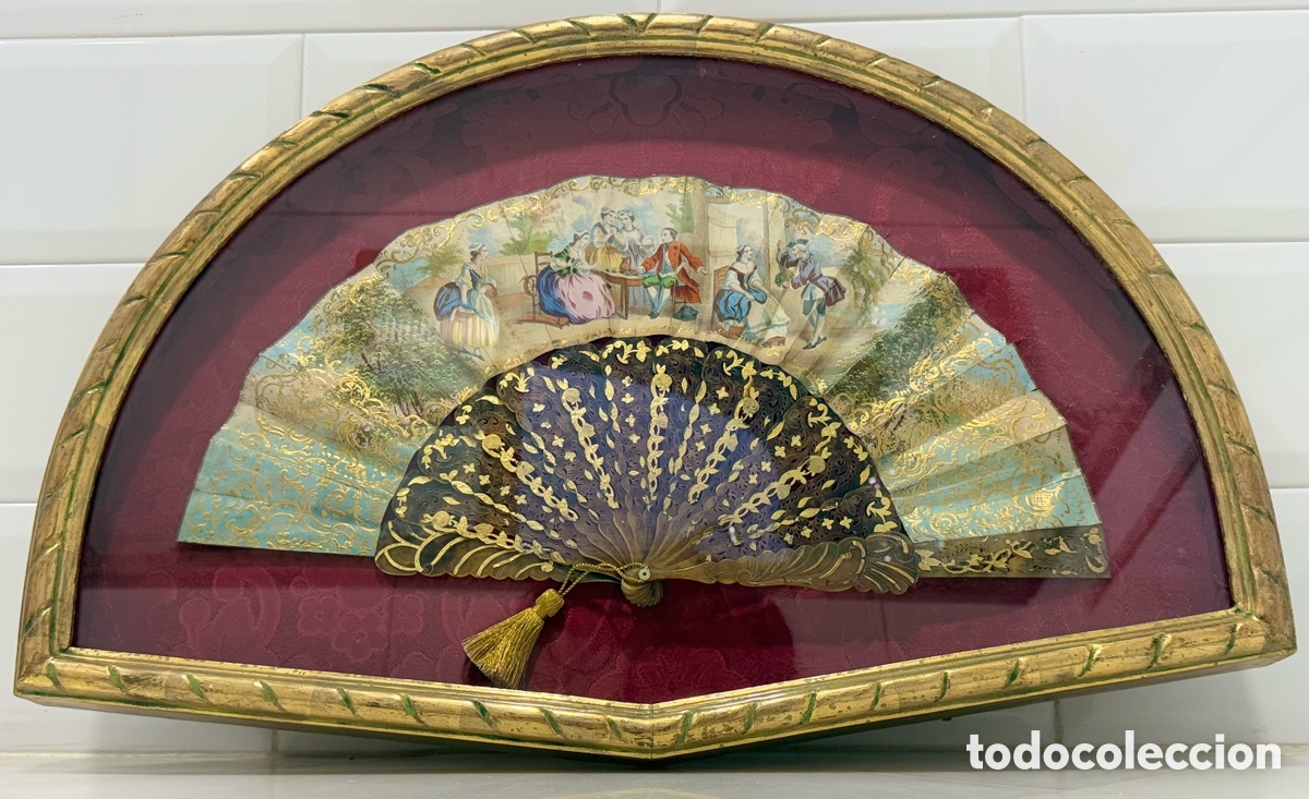 Antig&uuml;edades: ANTIGUO ABANICO ISABELINO ESPA&Ntilde;A SIGLO XIX