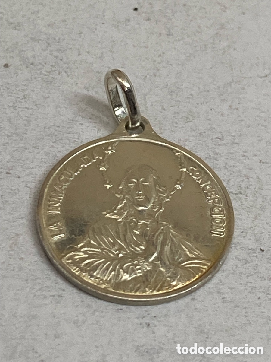 Antig&uuml;edades: Medalla de plata religiosa C594 - Foto 1