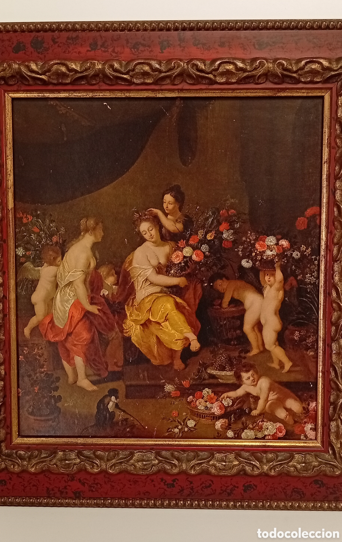 Antig&uuml;edades: CUADRO ALEGOR&Iacute;A DE LA PRIMAVERA (JAN VAN KESSEL) - Foto 3