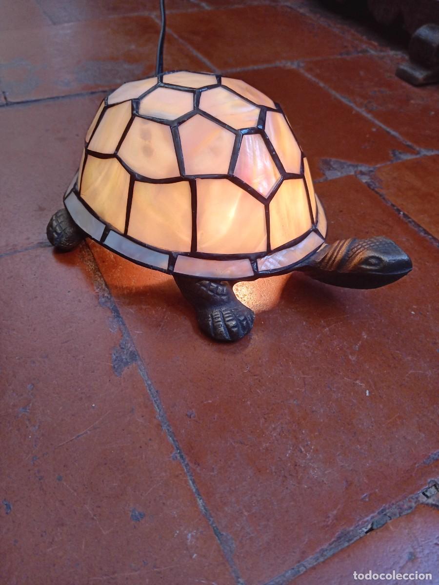Antig&uuml;edades: Tortuga de bronce con caparaz&oacute;n tipo n&aacute;car funcionando - Foto 2