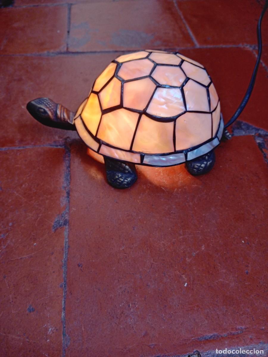Antig&uuml;edades: Tortuga de bronce con caparaz&oacute;n tipo n&aacute;car funcionando - Foto 4