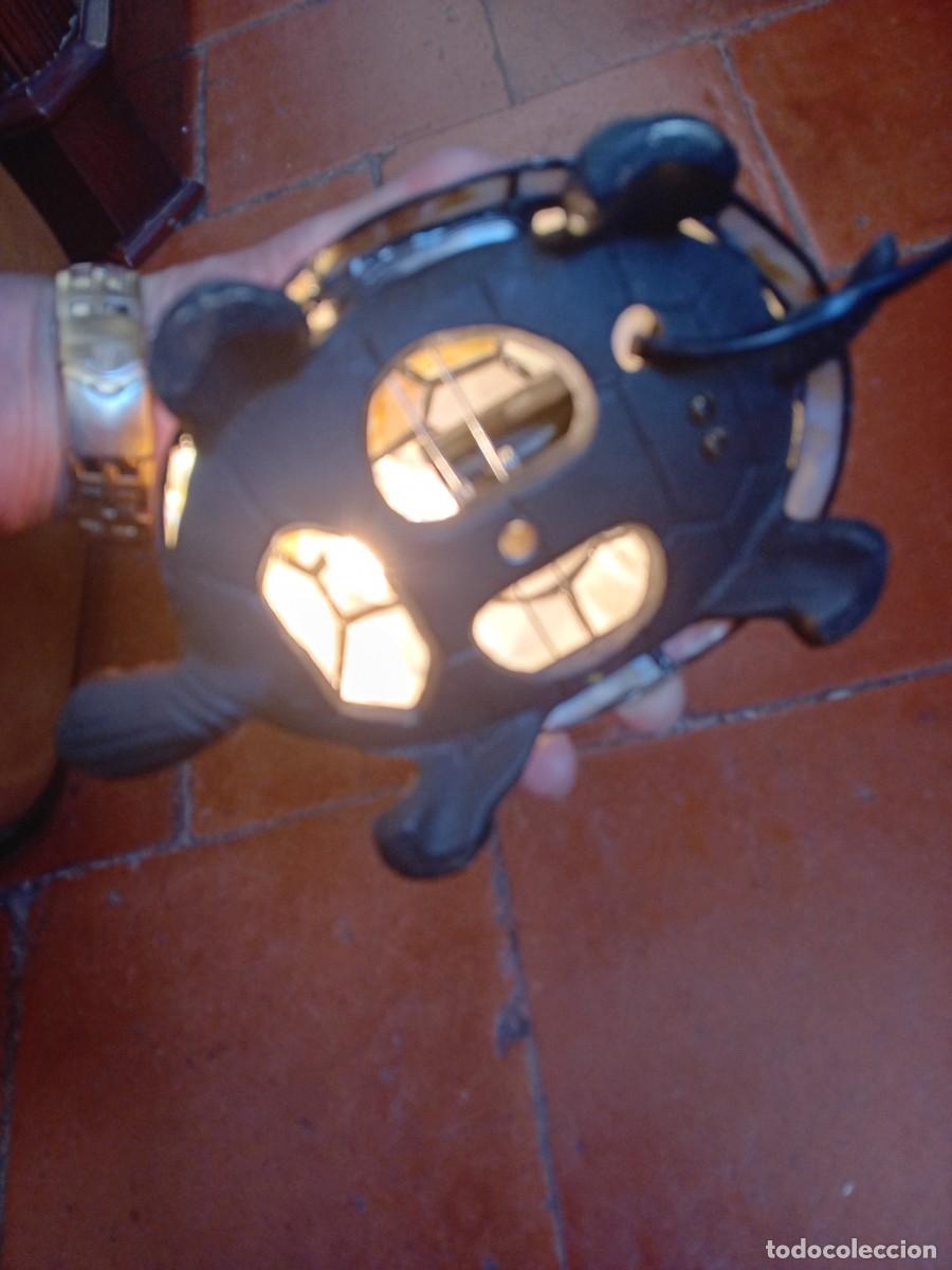 Antig&uuml;edades: Tortuga de bronce con caparaz&oacute;n tipo n&aacute;car funcionando - Foto 6
