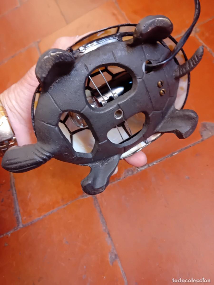 Antig&uuml;edades: Tortuga de bronce con caparaz&oacute;n tipo n&aacute;car funcionando - Foto 7