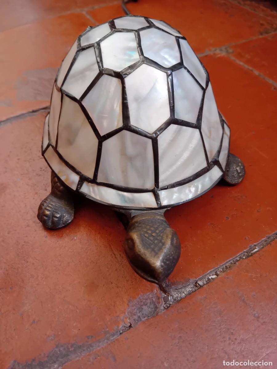 Antig&uuml;edades: Tortuga de bronce con caparaz&oacute;n tipo n&aacute;car funcionando - Foto 8
