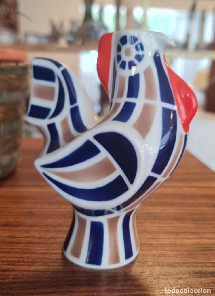 Antig&uuml;edades: Figura de Sargadelos porcelana denominada &rdquo;Galo C-1&rdquo;