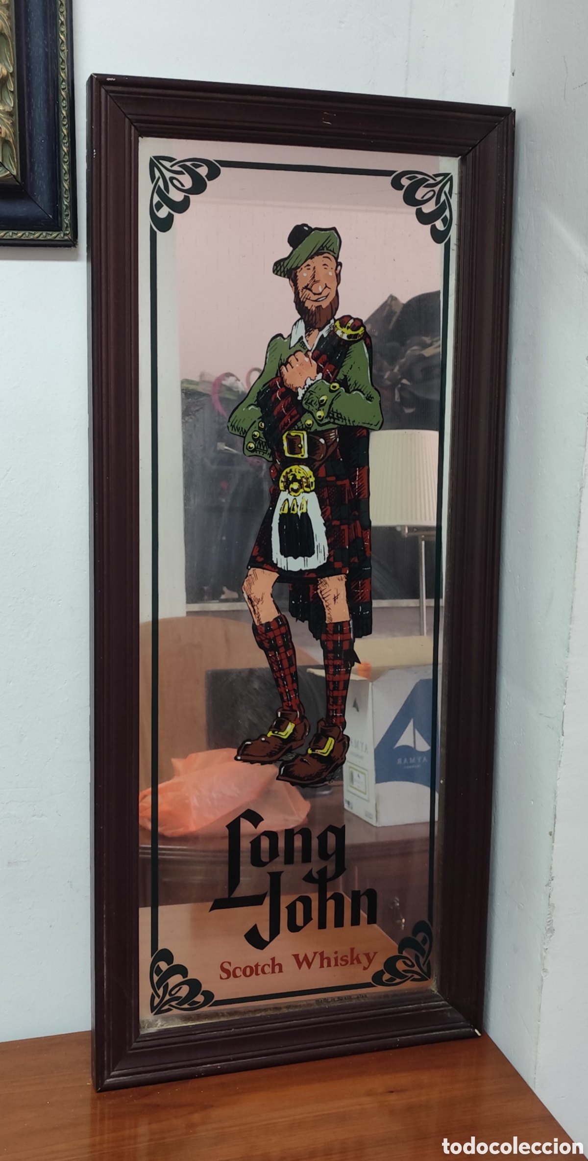 Antig&uuml;edades: Cuadro Long John Whisky Escoc&eacute;s