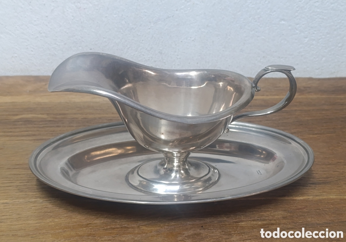 Antig&uuml;edades: ANTIGUA SALSERA DE PLATA MENESES.