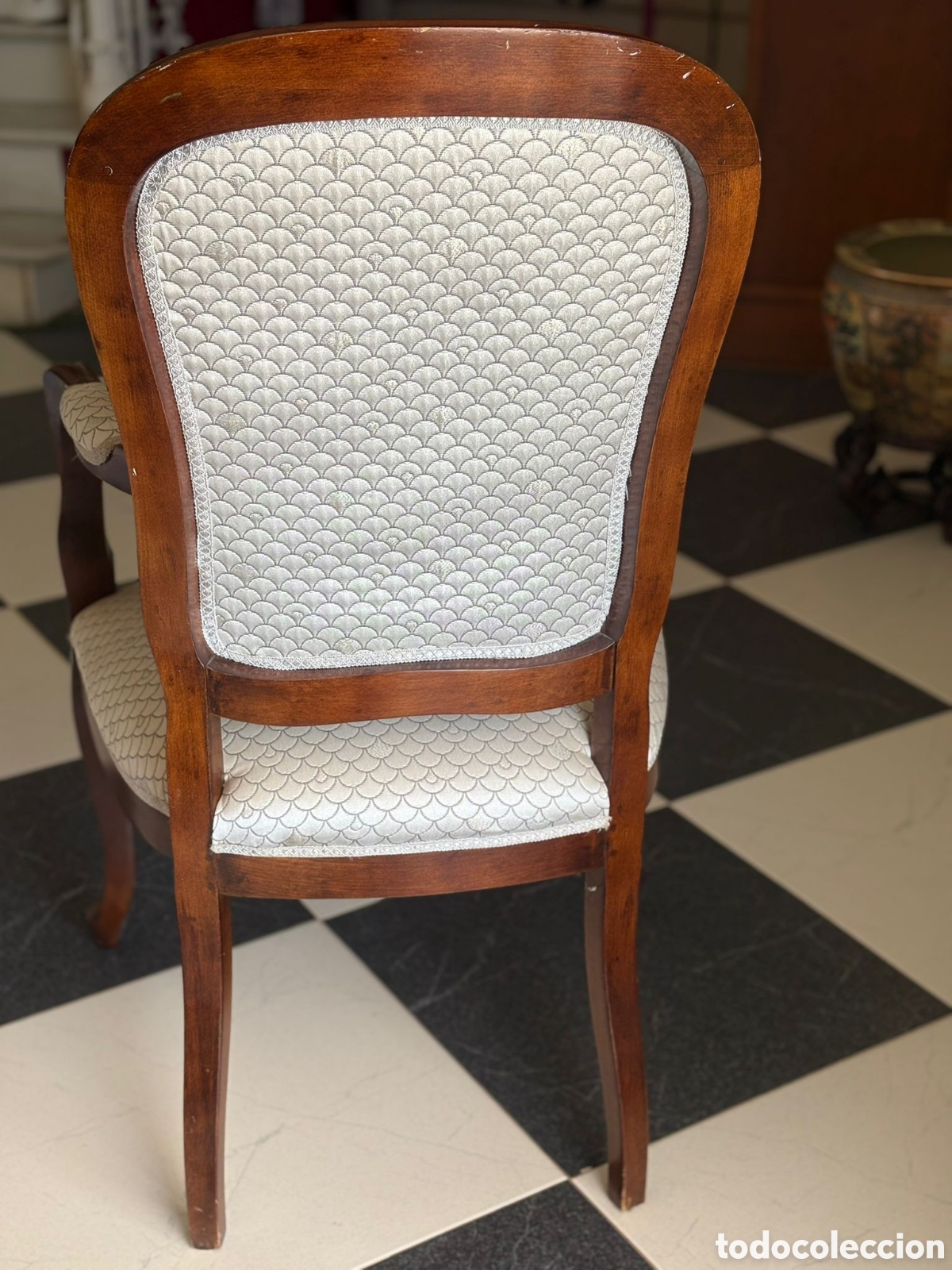 Antig&uuml;edades: SILLONES ISABELINOS MADERA - Foto 4