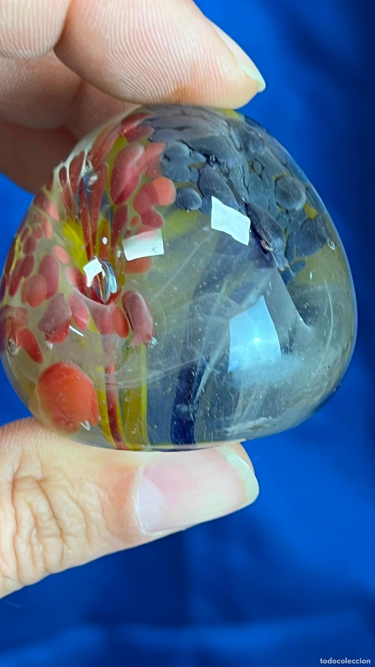 Antig&uuml;edades: INTERESANTE PISAPAPELES VINTAGE EN CRISTAL MURANO 151 GR