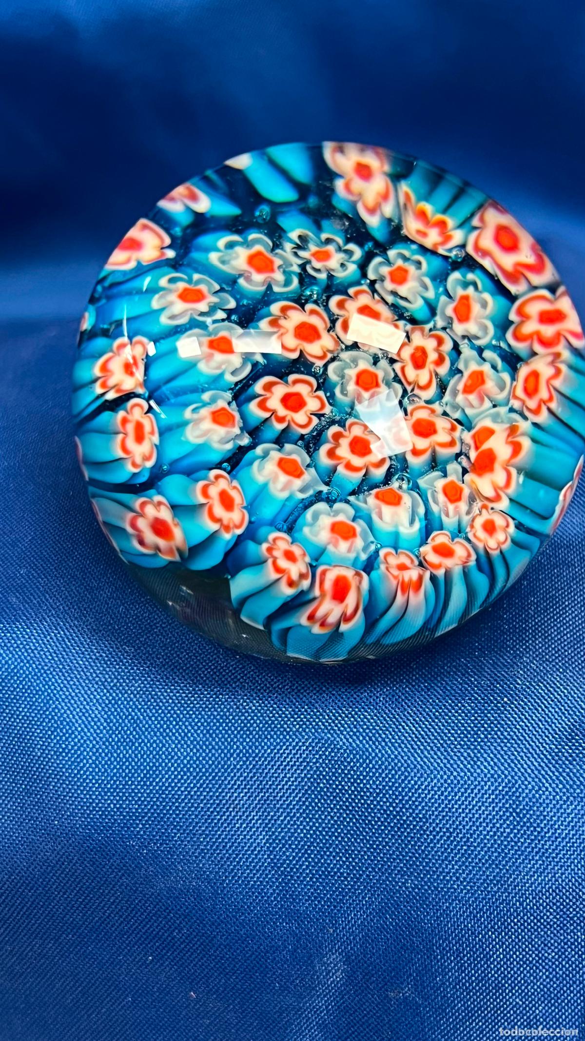 Antig&uuml;edades: INTERESANTE PISAPAPELES VINTAGE EN CRISTAL MURANO 190 GR