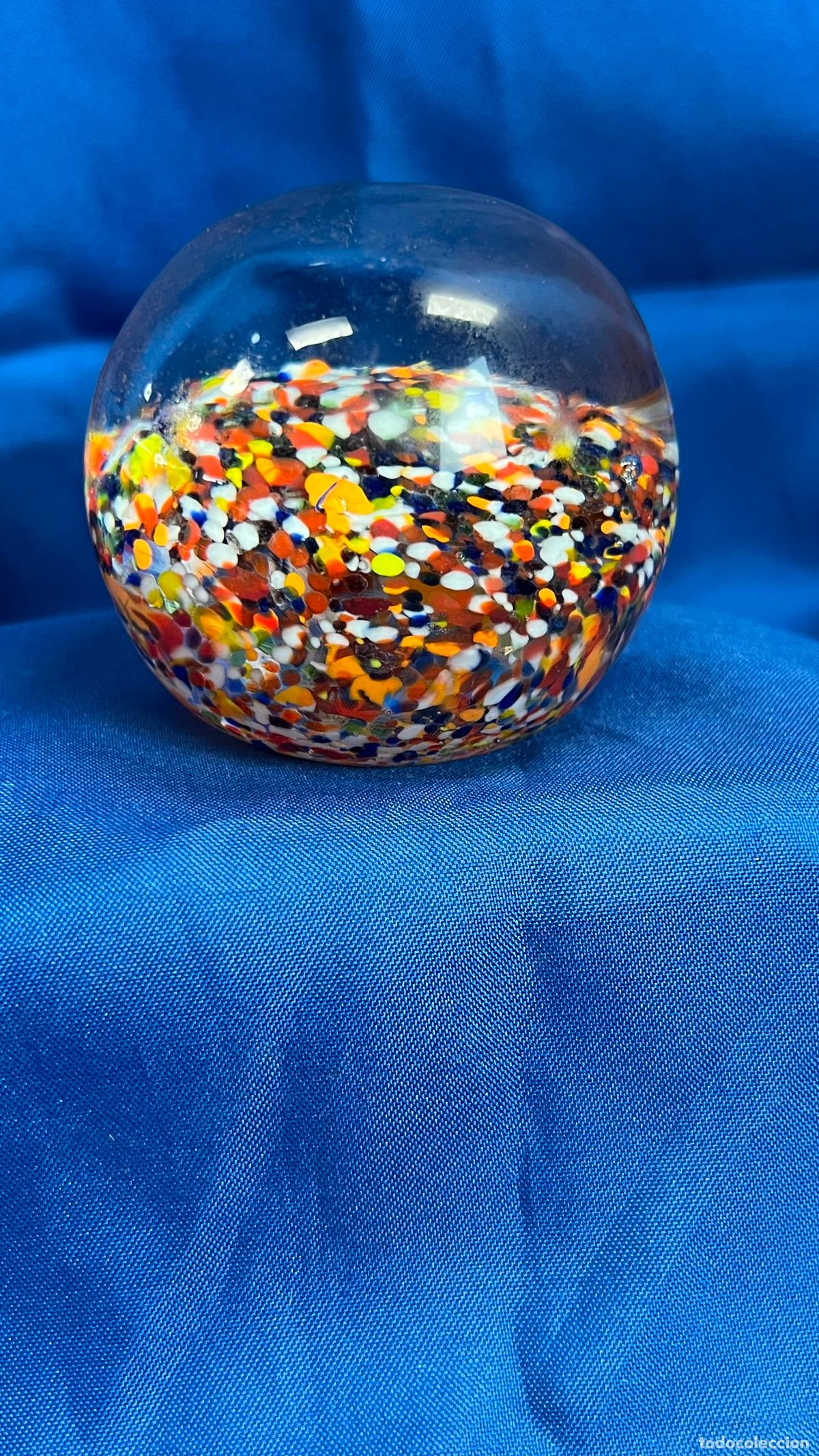 Antig&uuml;edades: INTERESANTE PISAPAPELES VINTAGE EN CRISTAL MURANO 352 GR