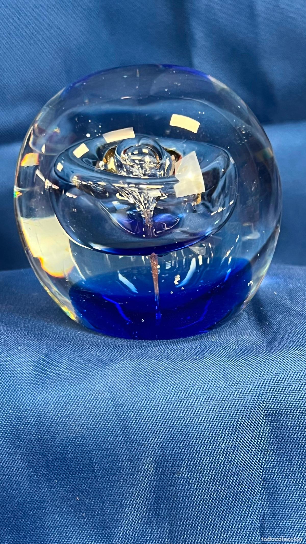 Antig&uuml;edades: INTERESANTE PISAPAPELES VINTAGE EN CRISTAL MURANO 383 GR