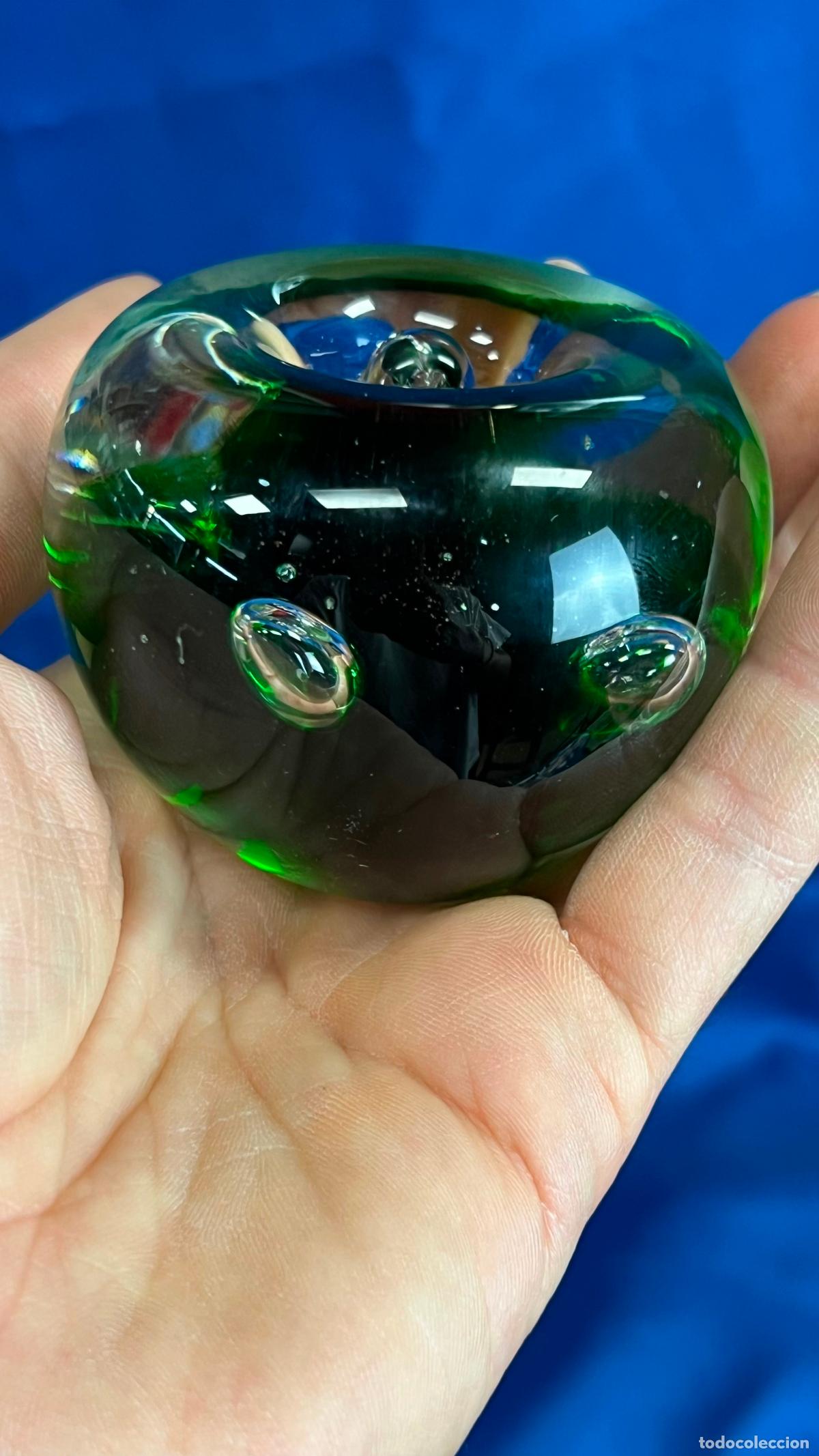 Antig&uuml;edades: INTERESANTE PISAPAPELES VINTAGE EN CRISTAL MURANO394 GR