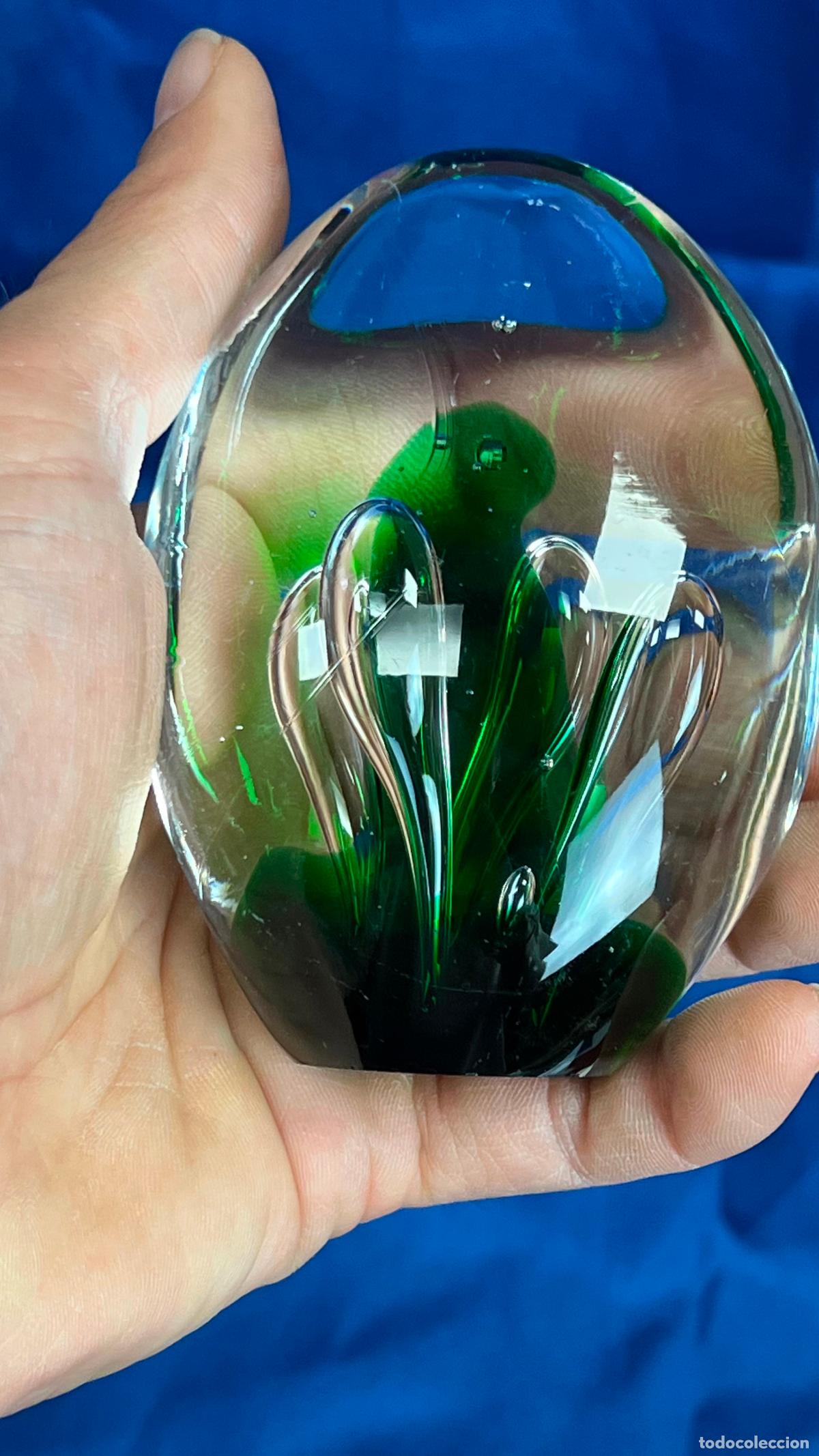 Antig&uuml;edades: INTERESANTE PISAPAPELES VINTAGE EN CRISTAL MURANO 591 GR