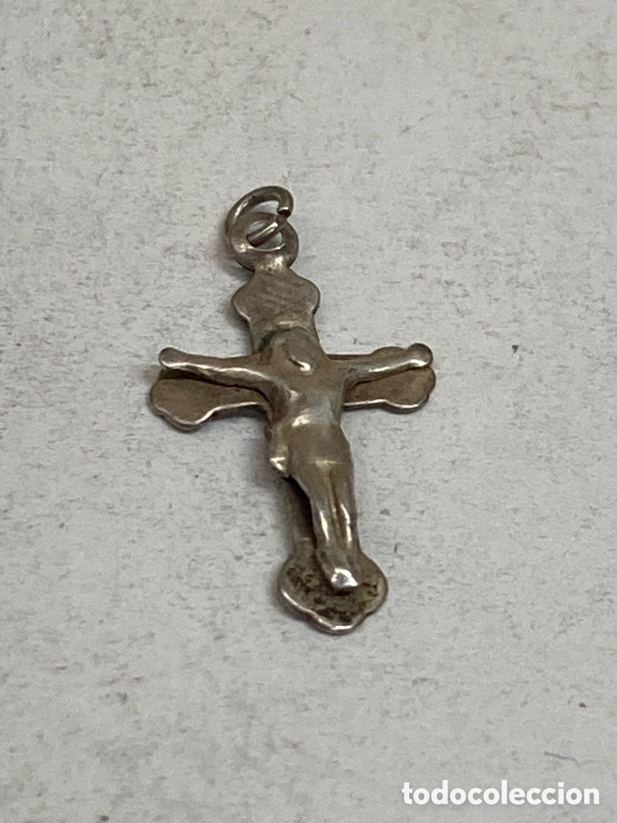 Antiguidades: Cruz de plata religiosa C594