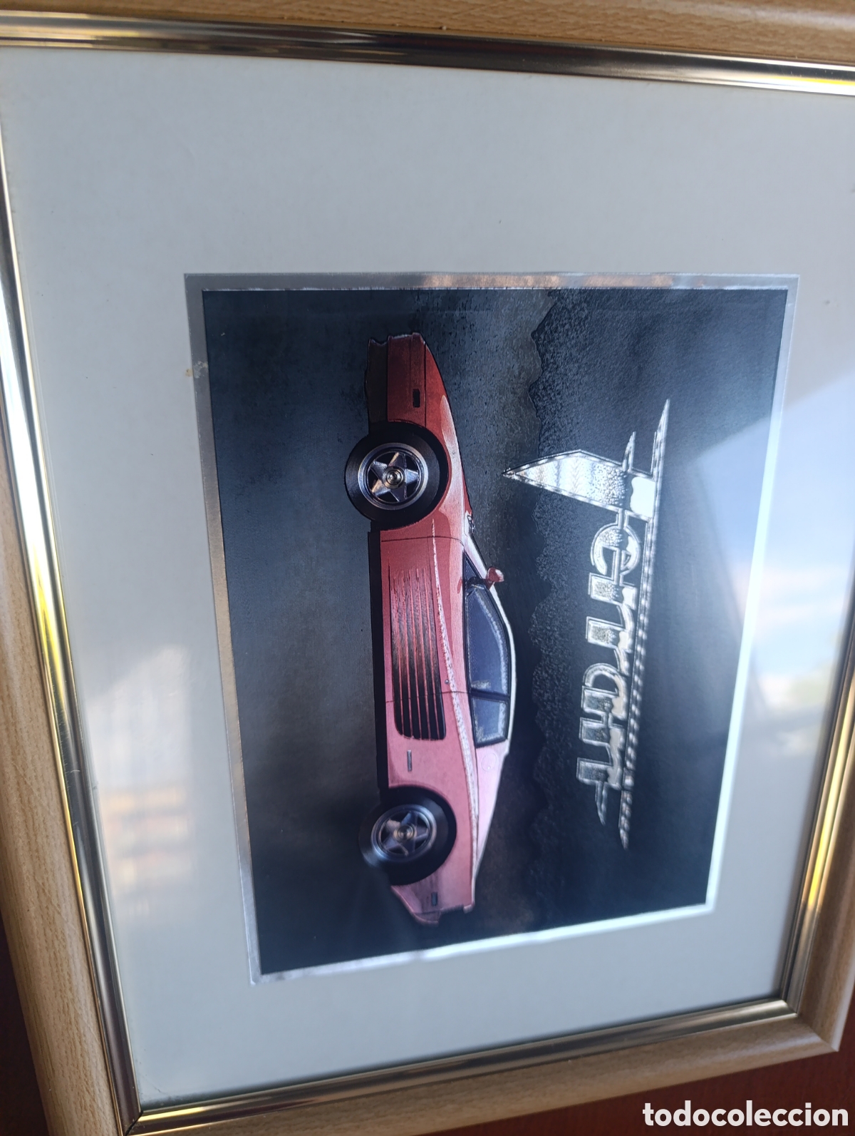 Antig&uuml;edades: Cuadro efecto brillo Ferrari - Foto 2