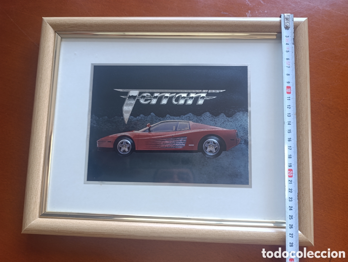 Antig&uuml;edades: Cuadro efecto brillo Ferrari - Foto 1