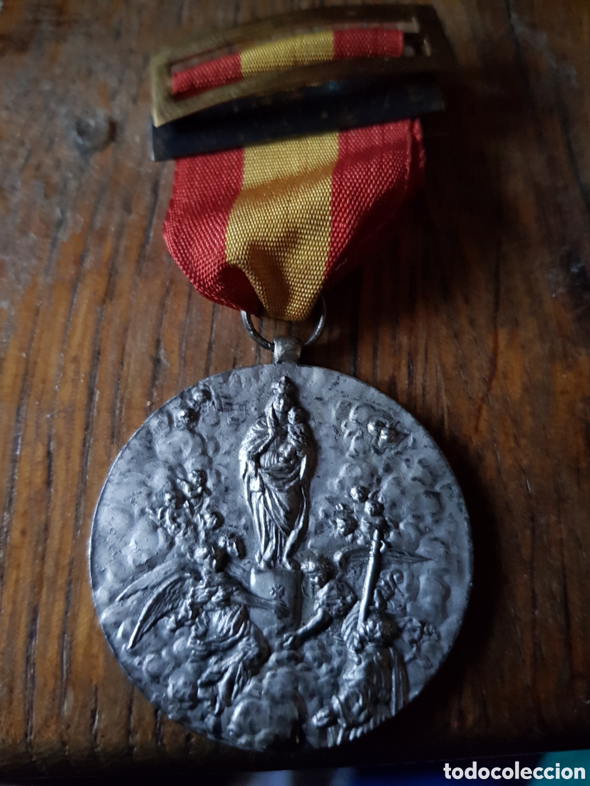 Antig&uuml;edades: ANTIGUA MEDALLA DE LA VIRGEN DEL PILAR EL&Eacute;CTRICAS ZARAGOZA