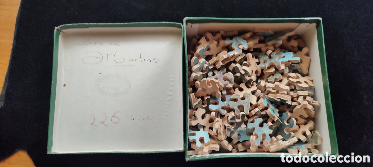 Antig&uuml;edades: Antiguo puzzle de madera de 226 piezas grandes
